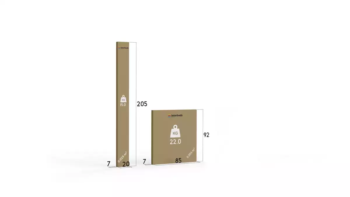 Spôsob balenia pre detskú jednolôžkovú posteľ BARTEK 90X200, grafit