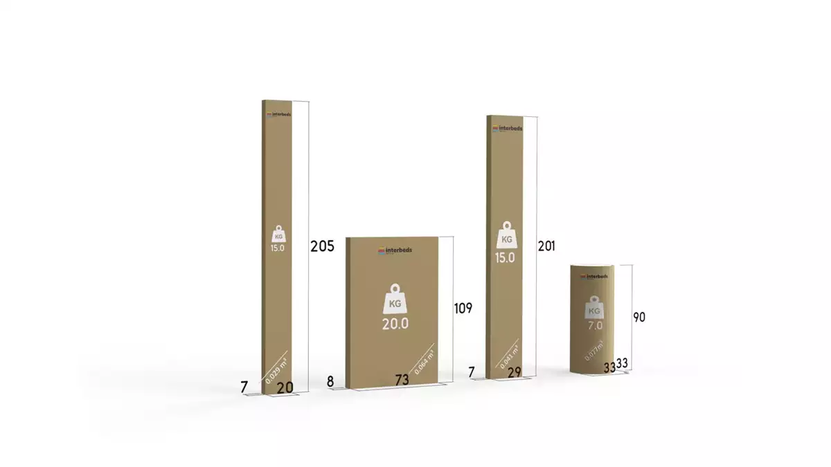 Spôsob balenia výsuvnej postele LILI pre tínedžerov 90X200 s matracom a zásuvkou, grafit/biela