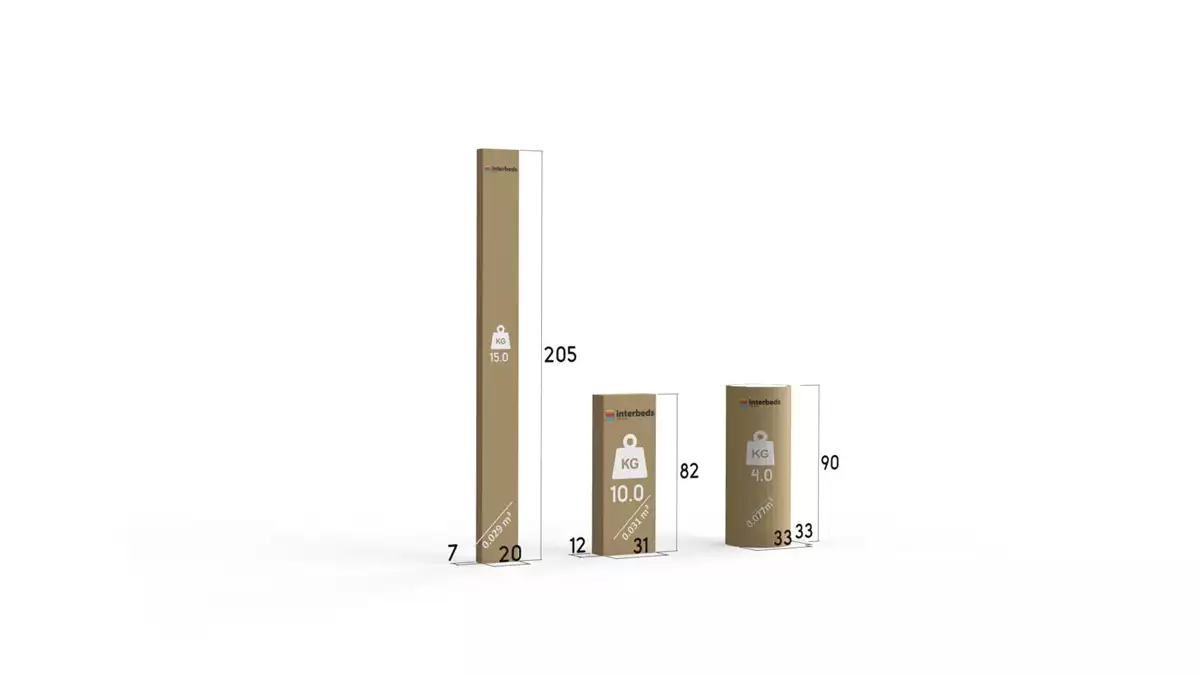 Spôsob balenia pre posteľ do spálne DALLAS 90X200 s matracom, grafit Spôsob balenia pre posteľ do spálne DALLAS 90X200 s matracom, grafit