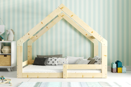 Jednolôžková posteľ Cottage 80X160, prírodné drevo