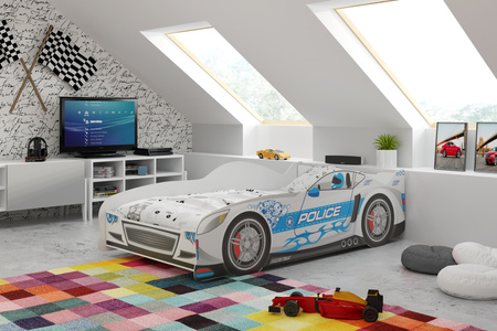 Jednolôžková posteľ Cars 80X160, strieborná