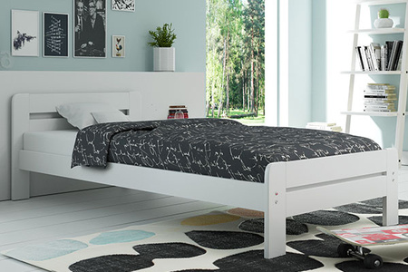 Spálňová posteľ DALLAS 160X200 s matracom, biela