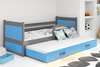 Výsuvná posteľ pre mladých RICO 90X200 so zásuvkou, grafit/modrá