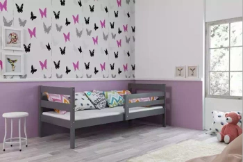 Jednolôžková posteľ pre tínedžerov ERYK 90x190, sivá