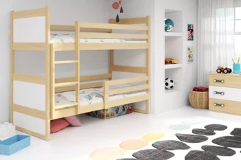 Poschodová posteľ pre mladých RICO 90X200, borovicová/biela
