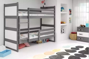 Poschodová posteľ pre mladých RICO 90X190, grafitová/biela