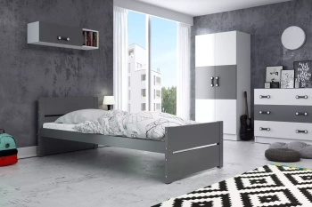 BARTEK jednolôžková posteľ pre mladých 90X200, grafit