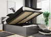 Spálňová posteľ PANAMAX 160X200 s úložným boxom, grafitová