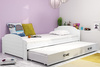 Výsuvná posteľ pre mladých LILI 90X200 s matracom a zásuvkou, biela