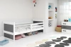 Jednolôžková posteľ pre mladých RICO 90X200, biela/grafit
