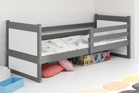 Jednolôžková posteľ pre mladých RICO 90X200, grafitová/biela