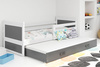 Výsuvná posteľ pre mladých RICO 90X200 so zásuvkou, biela/grafit