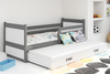 Výsuvná posteľ pre mladých RICO 90X200 so zásuvkou, grafitová/biela