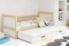 Výsuvná posteľ pre mladých RICO 90X200 so zásuvkou, borovicová/biela