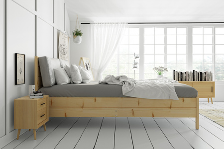 Drevená posteľ 160x200 - kontinentálna borovica so zdvíhacím rámom