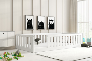 Detská jednoposchodová posteľ 90x190 - Bella Sima biela