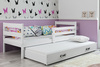 Výsuvná posteľ pre mladých ERYK 80X190 so zásuvkou, biela
