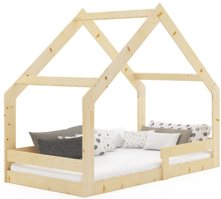 Jednolôžková posteľ 80X160 s matracom, prírodné drevo