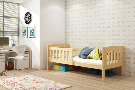 KUBUŚ 90X200 jednolôžková posteľ pre mladých, borovica