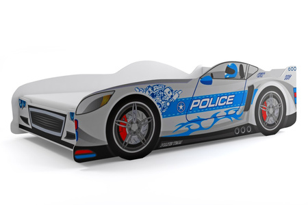 Jednolôžková posteľ Cars 80X160 s matracom, strieborná